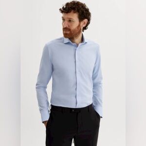 Eredi Libero spread collar blue shirt / 42  16,5 size men